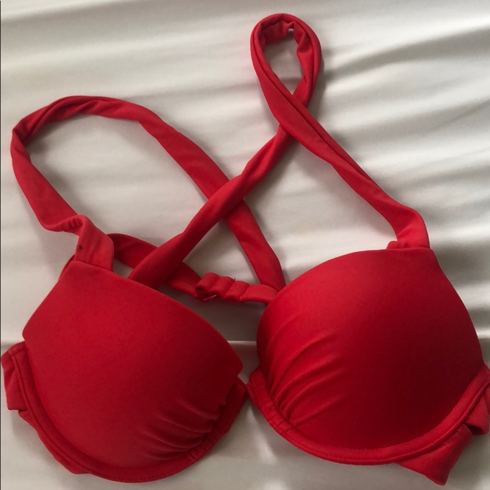 Red bikini top
